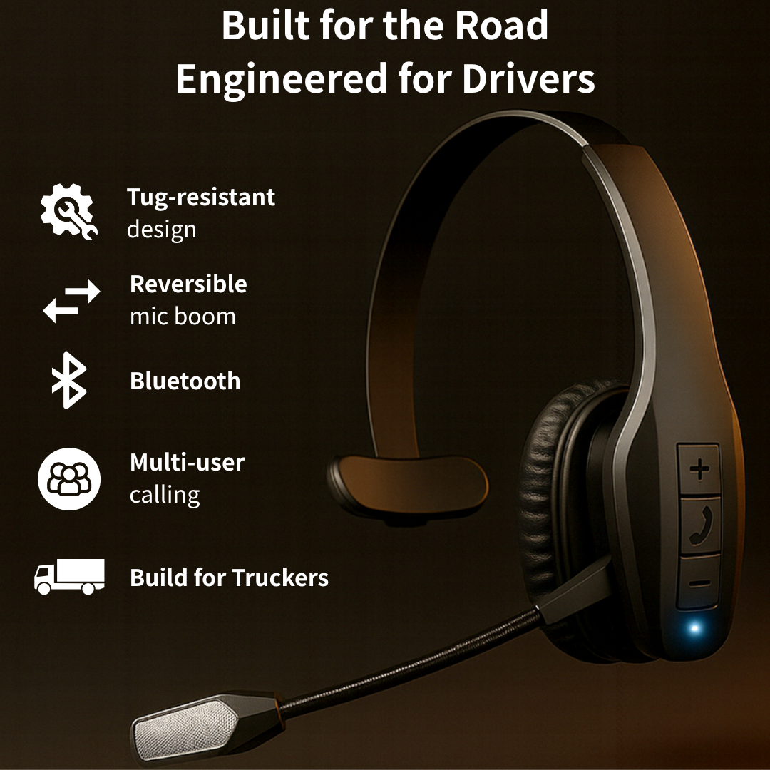 Pro-Grade Noise-Canceling Headset for Drivers & Agents™
